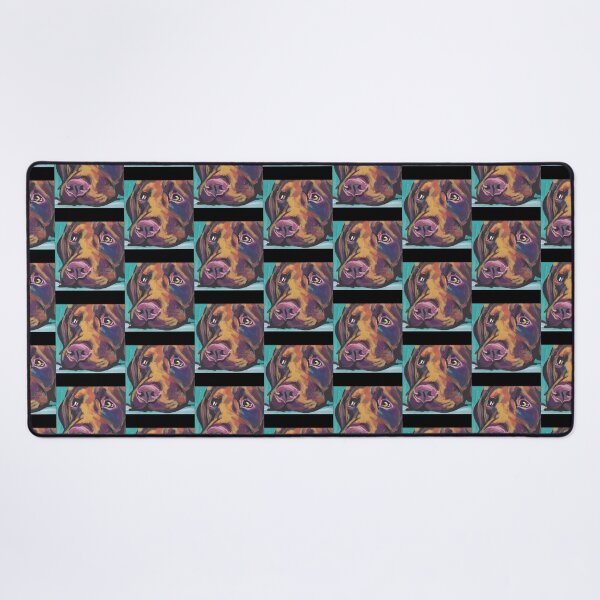 Item preview, Chocolate Labrador Retriever Dog Bright colorful pop dog art   designed and sold by MayCrew1.