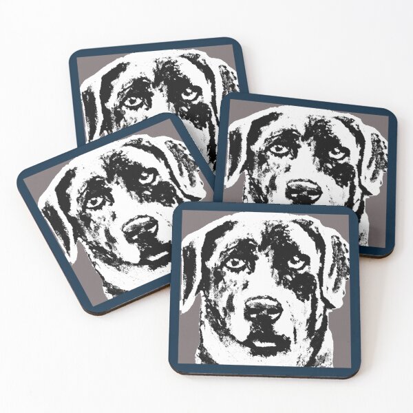 Item preview, English Chocolate Lab Black and White      designed and sold by MayCrew1.