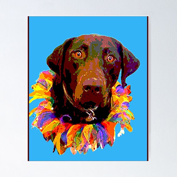 Item preview, English Chocolate Lab Blue        designed and sold by MayCrew1.