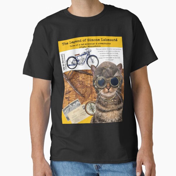 The Adventures of Simone - cat scientist & adventurer Classic T-Shirt