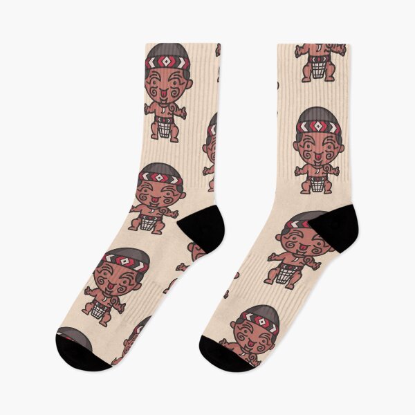 Item preview, Kawaii Cute Traditional Maori Man Cartoon from New Zealand designed and sold by TwoTenDesign.