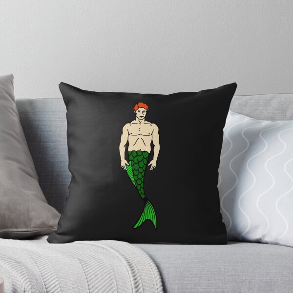 Item preview, halloween redhead merman funny mermaid  designed and sold by Gossip Rag.