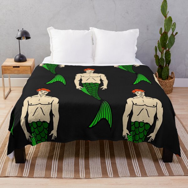 Item preview, halloween redhead merman funny mermaid designed and sold by Gossip Rag.