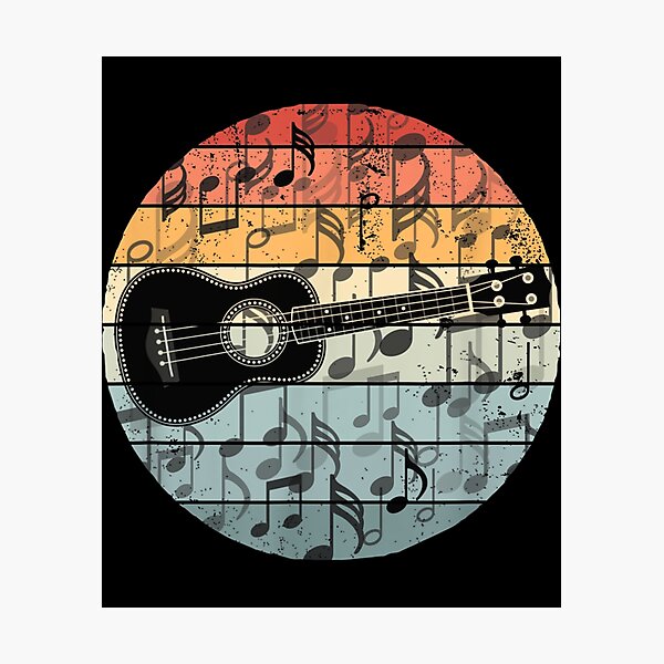 Item preview, Retro Uke Ukulele Player Música divertida de ukelele designed and sold by adorableacademy.