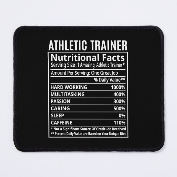 Item preview, Athletic Trainer Nutritional Facts, Athletic Trainer Nutrition Facts. designed and sold by AAMDesigns.