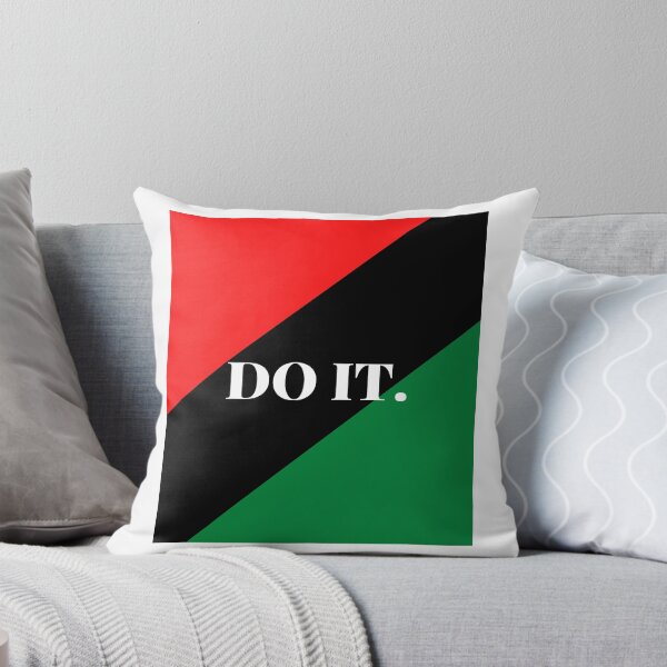 Item preview, Inspirational words: DO IT (Pan-African flag) designed and sold by AfricanProverbs.