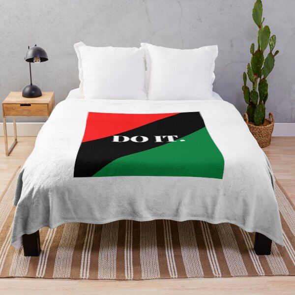 Item preview, Inspirational words: DO IT (Pan-African flag) designed and sold by AfricanProverbs.