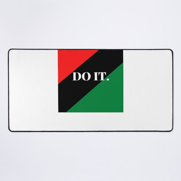 Item preview, Inspirational words: DO IT (Pan-African flag) designed and sold by AfricanProverbs.
