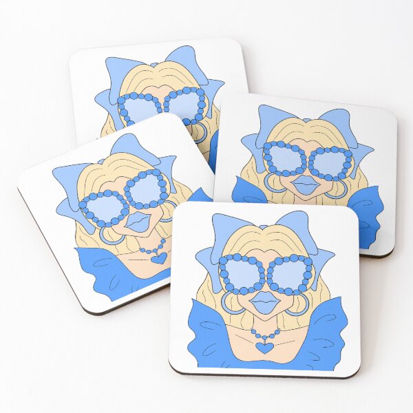 Item preview, Blonde light blue funky girl designed and sold by Anna Buse.