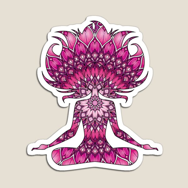Item preview, Mandala Inspired Design in Colors #14 - Pink designed and sold by ZenDrawings.