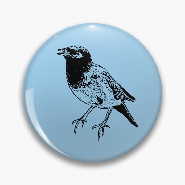 Item preview, A Common Myna Black Design Painting Print designed and sold by designsasstultd.