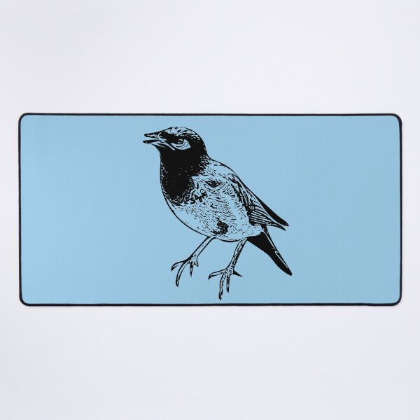 Item preview, A Common Myna Black Design Painting Print designed and sold by designsasstultd.