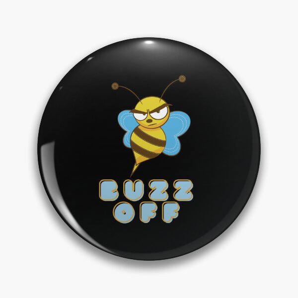 Item preview, Angry Bee saying "Buzz Off" designed and sold by TjsDesignsnMore.