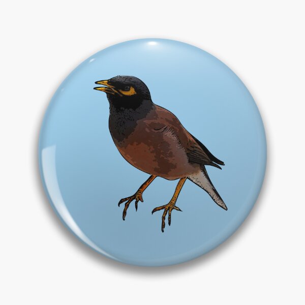 Item preview,  A Common Myna Black Alternate Design Painting Print designed and sold by designsasstultd.