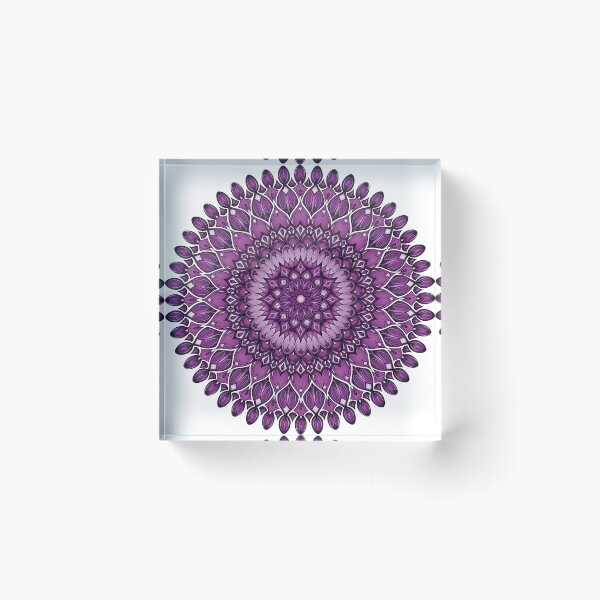 Item preview, Mandala Inspired Design in Colors #14 - Purple designed and sold by ZenDrawings.