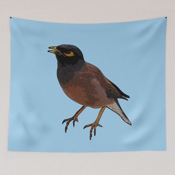 Item preview,  A Common Myna Black Alternate Design Painting Print designed and sold by designsasstultd.