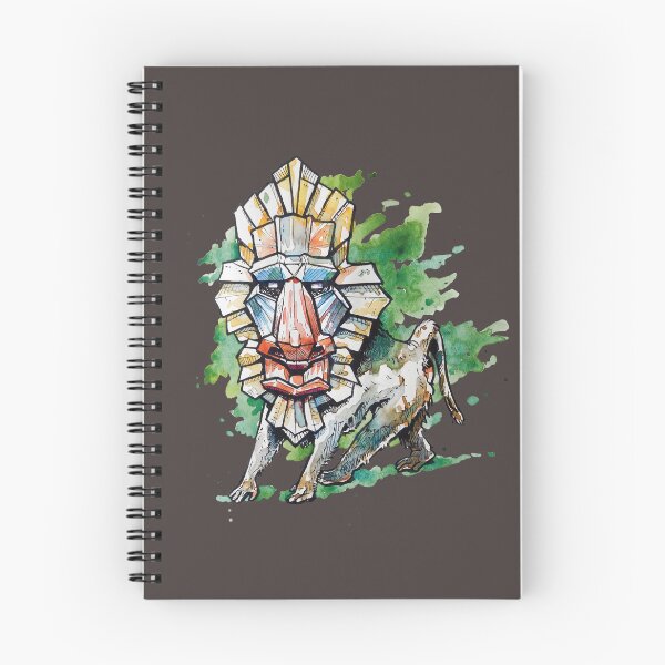 Item preview, Mandril Mask in Ink and Watercolors designed and sold by Fernand de Wolf.