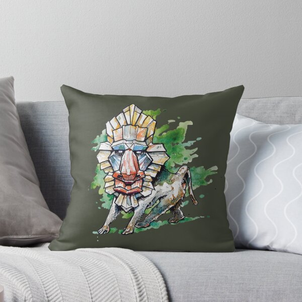 Item preview, Mandril Mask in Ink and Watercolors designed and sold by Fernand de Wolf.