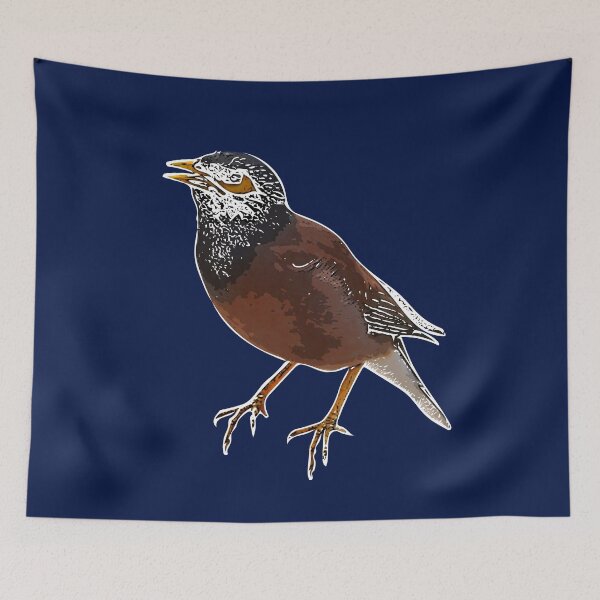 Item preview,  A Common Myna White Alternate Design Painting Print designed and sold by designsasstultd.