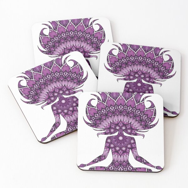 Item preview, Mandala Inspired Design in Colors #14 - Purple designed and sold by ZenDrawings.
