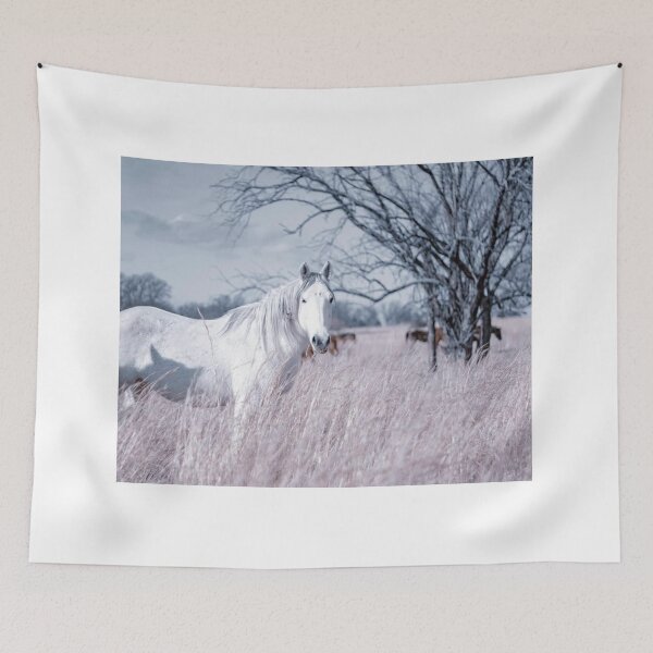 Item preview, White Wild Mustang in Oklahoma designed and sold by SheyOfWander.