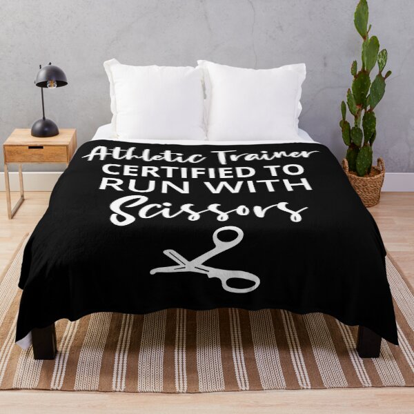 Item preview, Athletic Trainer Certified to Run with Scissors, Funny Athletic Trainer. designed and sold by AAMDesigns.