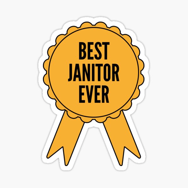 Item preview, Best Janitor Ever Gold Medal Achievement designed and sold by SVPOD.