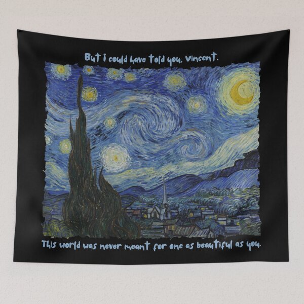 Item preview, Starry starry night lyrics Don Mclean designed and sold by TheDerwentPress.