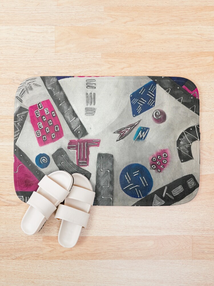 Thumbnail 1 of 6, Bath Mat, Titanium designed and sold by Cyborwhat.
