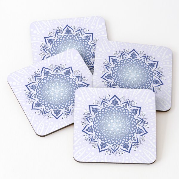 Item preview, Dotted Celtic Knotwork Lotus Mandala II designed and sold by kernowerno.