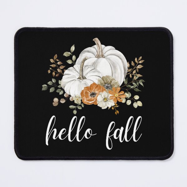 Item preview, Hello fall pumpkin flowers leaves autumn designed and sold by Comfy Creations.