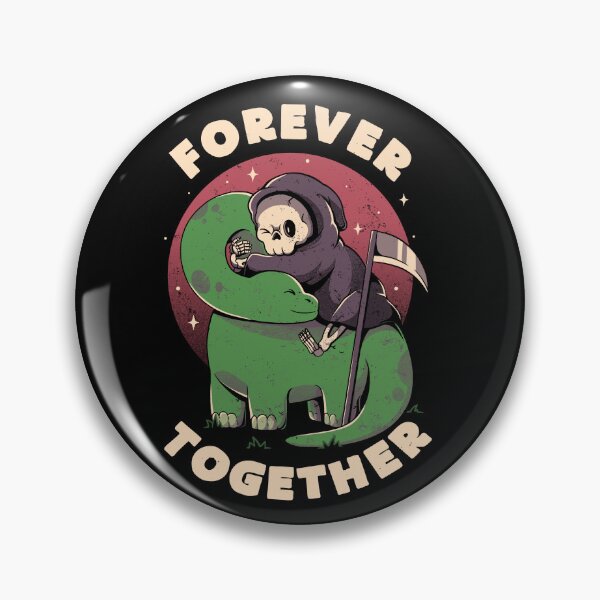 Item preview, Forever Together - Cute Grim Reaper Dino Gift designed and sold by EduEly.