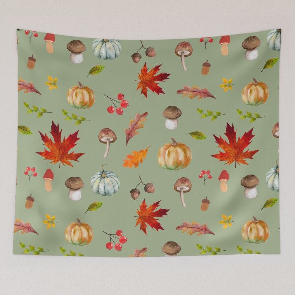 Item preview, Hello Fall design Botanical colorful graphic for Women Pumpkin spice designed and sold by ALLURE-minimal.