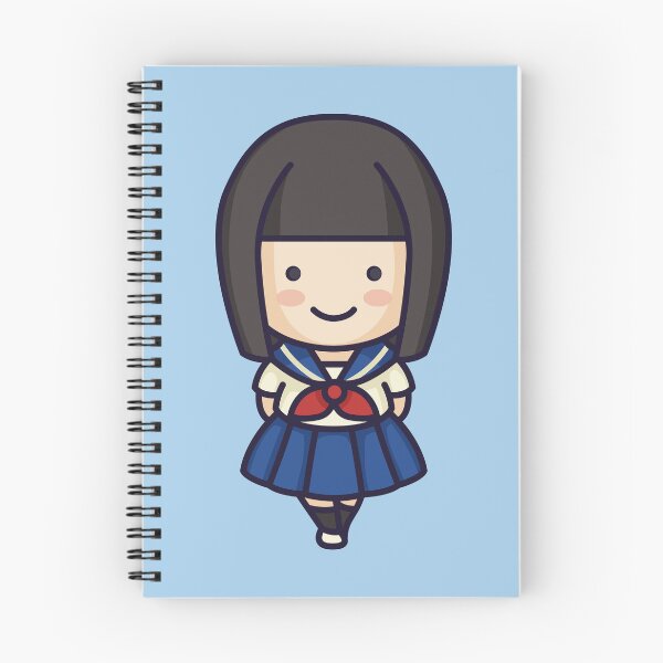 Item preview, Kawaii Cute Japanese School Girl Cartoon designed and sold by TwoTenDesign.