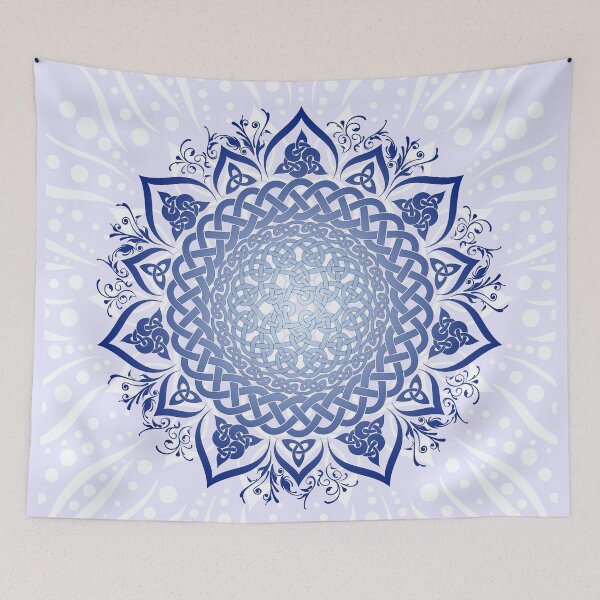 Item preview, Dotted Celtic Knotwork Lotus Mandala II designed and sold by kernowerno.