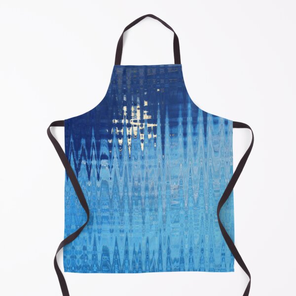 Item preview, Coastal Abstract Ocean Lines in Blue Shades Water Aesthetic Reflection 1 of 4 designed and sold by Beachy.
