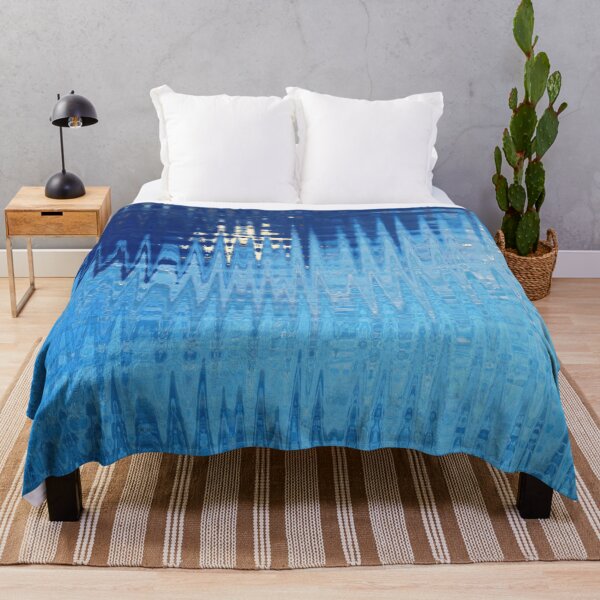 Item preview, Coastal Abstract Ocean Lines in Blue Shades Water Aesthetic Reflection 1 of 4 designed and sold by Beachy.