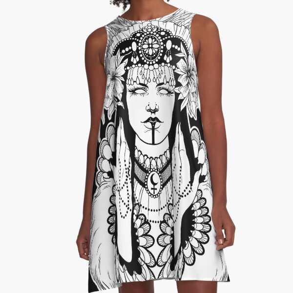 Left Hand Path Lilith A-Line Dress