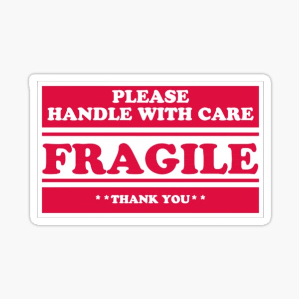 Handle With Care Stickers for Sale | Redbubble