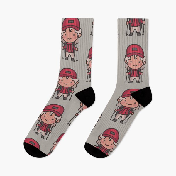 Item preview, Kawaii Cute Mountain Hiker Cartoon designed and sold by TwoTenDesign.