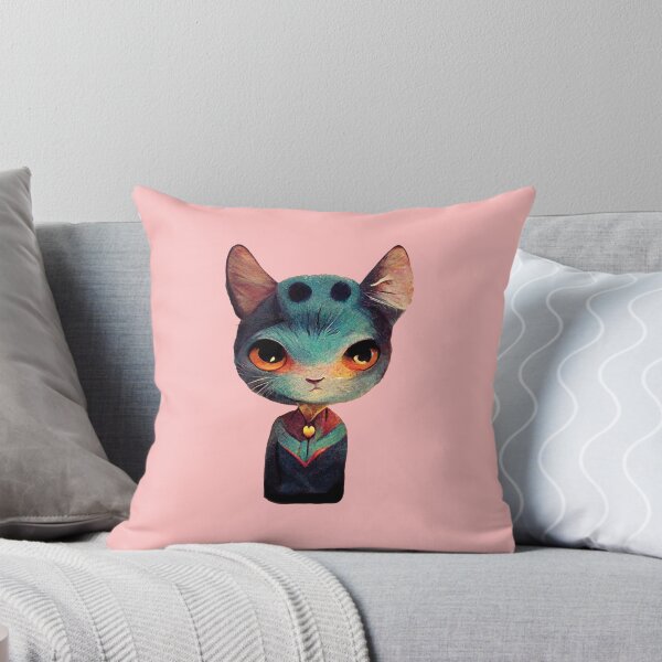 Item preview, Curious nerd catty cat designed and sold by Holyhands.