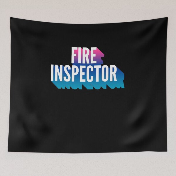 Item preview, Fire inspector With Long Gradient Shadow designed and sold by SVPOD.
