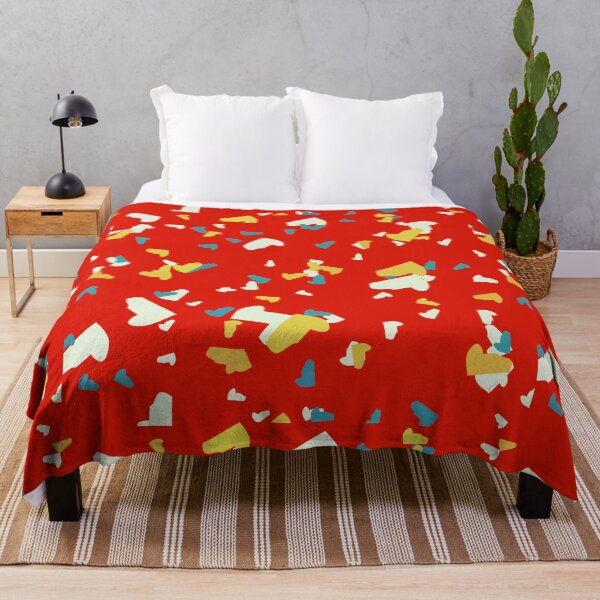Item preview, Abstract Terrazzo Tropical Red Blue Yellow Aesthetic designed and sold by SqueakyRicardo.