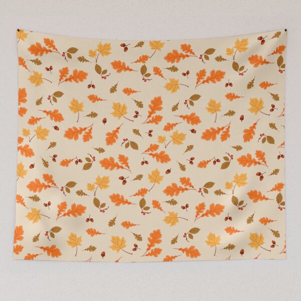 Item preview, Retro vintage autumn leaves pattern  designed and sold by AKart19.