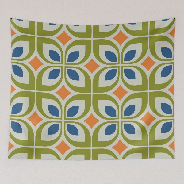 Item preview, Geometric Flower Pattern 635 designed and sold by tonymagnerart.
