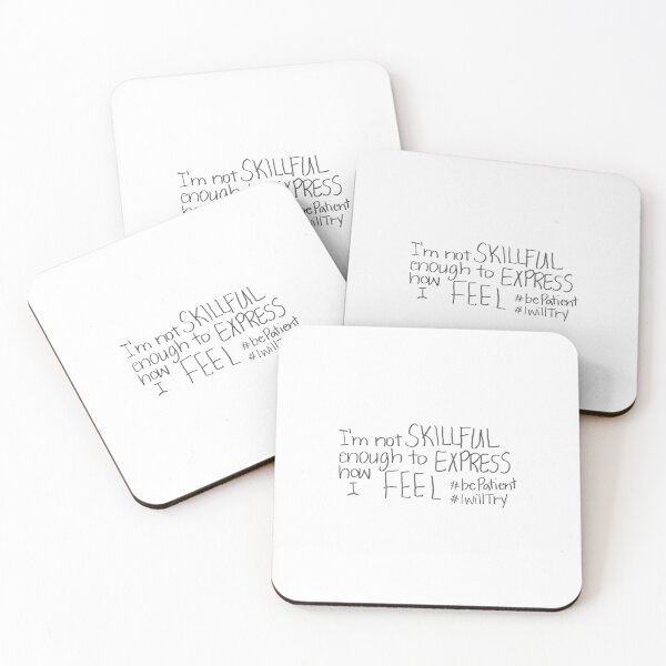 Item preview, I'm not SKILLFUL enough to EXPRESS how I FEEL #bePatient #iWillTry designed and sold by gruntledca.