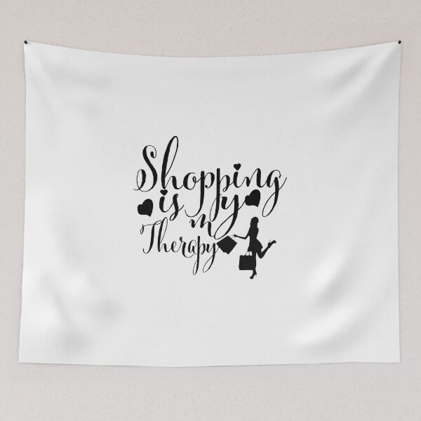 Item preview, shopping is my therapy t-shirt designed and sold by Herodz.