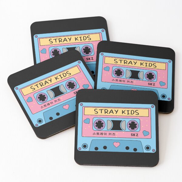 Item preview, STRAY KIDS Cute Retro Pastel Cassette Tape Blue Pink designed and sold by NICRICE.