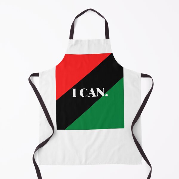 Item preview, Inspirational words: I CAN. (Pan-African flag) designed and sold by AfricanProverbs.