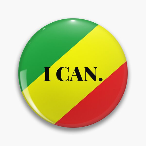 Item preview, Inspirational words: I CAN. (African flag) designed and sold by AfricanProverbs.